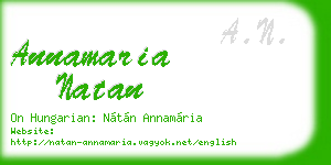 annamaria natan business card