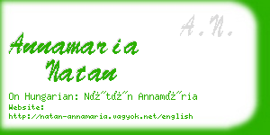 annamaria natan business card